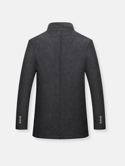 Trenchcoat i uld til mænd