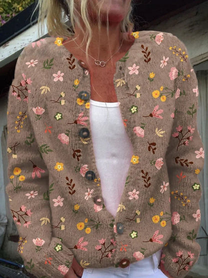 Irma™ | Cardigan med blomstermønster