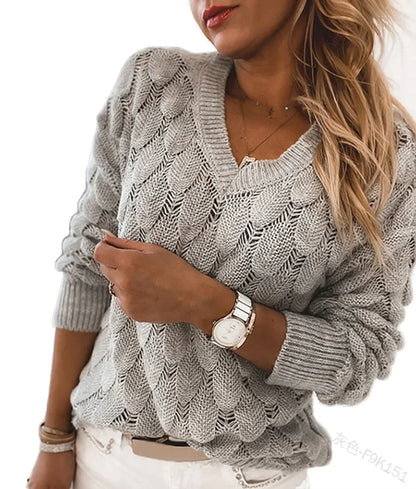 Le Clair™ | Casual sweater med V-hals