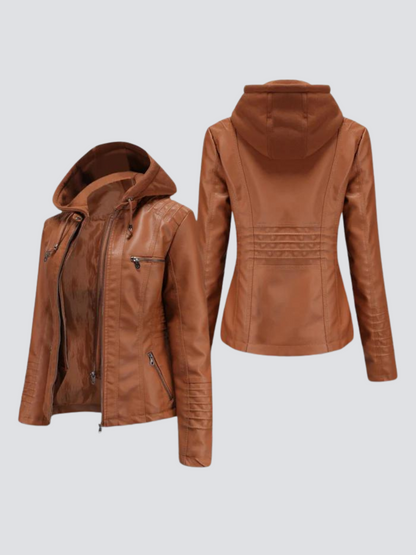 Kayla™ | Bequeme Lederjacke