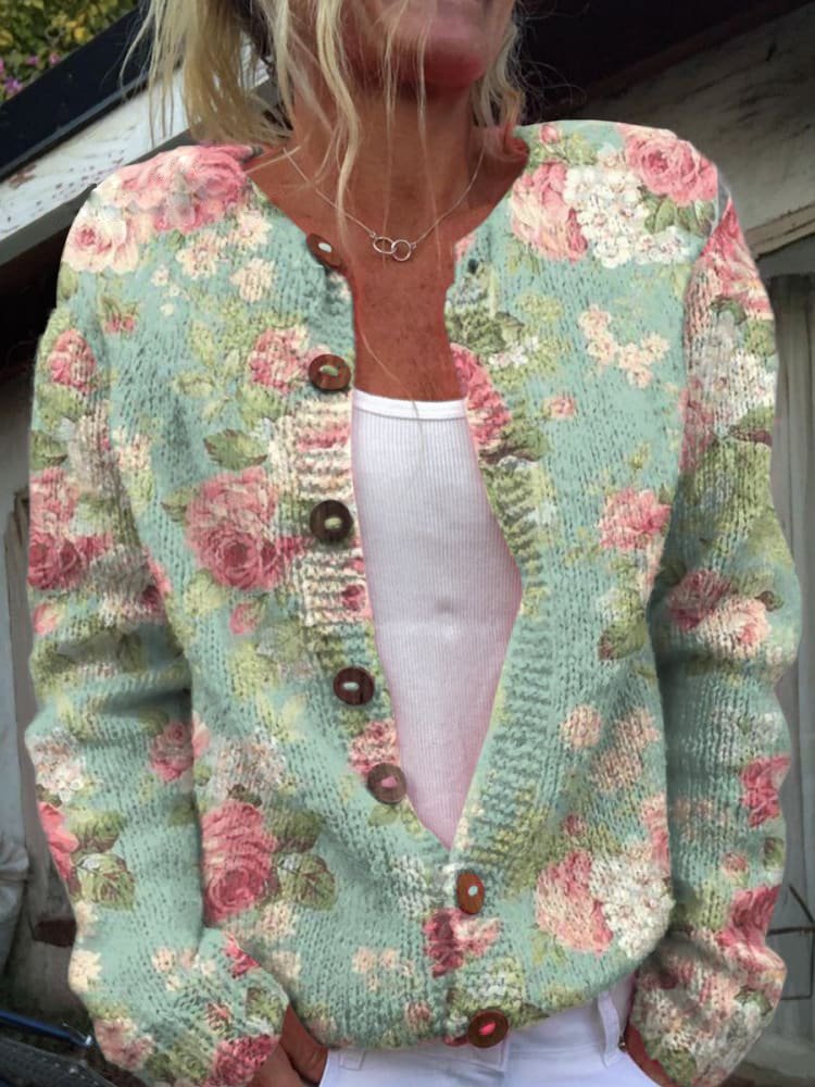 Irma™ | Cardigan med blomstermønster